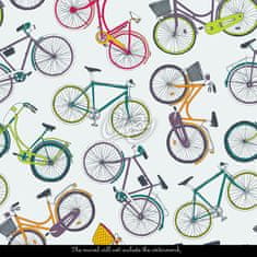 COLORAY.SK  Fototapeta Na bicykli cez život Fototapeta Vliesová 250 x 250 cm