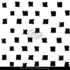 COLORAY.SK Fototapeta Biele steny čierne štvorca Samolepiaca fototapeta 250 x 250 cm