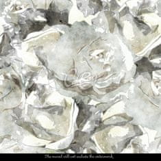 COLORAY.SK Fototapeta Abstrakcie na tému bielych ruží Fototapeta Vliesová 250 x 250 cm