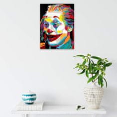 Malujsi Maľovanie podľa čísel - Joker v úžase - 30x40 cm, plátno vypnuté na rám
