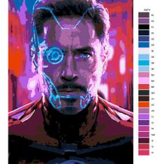 Malujsi Maľovanie podľa čísel - Iron Man 03 - 80x120 cm, bez dreveného rámu