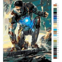 Malujsi Maľovanie podľa čísel - Iron Man 02 - 80x120 cm, bez dreveného rámu