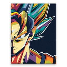 Malujsi Maľovanie podľa čísel - Dragon Ball Super - 60x80 cm, plátno vypnuté na rám