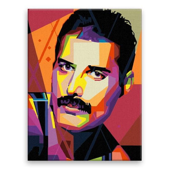 Malujsi Maľovanie podľa čísel - Freddie Mercury 05 - 60x80 cm, bez dreveného rámu