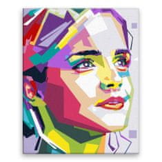 Malujsi Maľovanie podľa čísel - Emma Watson - 80x100 cm, plátno vypnuté na rám