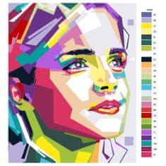 Malujsi Maľovanie podľa čísel - Emma Watson - 80x100 cm, plátno vypnuté na rám