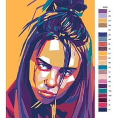 Malujsi Maľovanie podľa čísel - Billie Eilish 02 - 40x60 cm, bez dreveného rámu