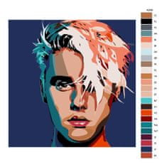 Malujsi Maľovanie podľa čísel - Justin Bieber - 80x80 cm, plátno vypnuté na rám