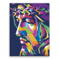 Malujsi Maľovanie podľa čísel - Jesus - 30x40 cm, bez dreveného rámu