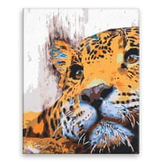 Malujsi Maľovanie podľa čísel - Odpočívajúci jaguár - 80x100 cm, plátno vypnuté na rám