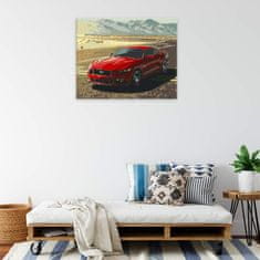 Malujsi Maľovanie podľa čísel - Červený Mustang - 100x80 cm, plátno vypnuté na rám