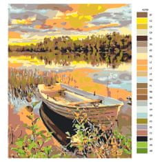 Malujsi Maľovanie podľa čísel - Opustené jazero - 80x100 cm, plátno vypnuté na rám