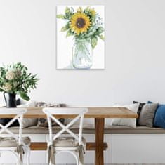 Malujsi Maľovanie podľa čísel - Slnečnica v rozkvete - 60x80 cm, plátno vypnuté na rám