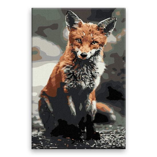 Malujsi Maľovanie podľa čísel - Osamelá líška - 40x60 cm, plátno vypnuté na rám