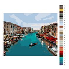 Malujsi Maľovanie podľa čísel - Mesto Benátky - 100x80 cm, plátno vypnuté na rám