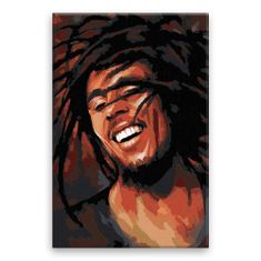 Malujsi Maľovanie podľa čísel - Bob Marley - 80x120 cm, bez dreveného rámu