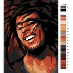 Malujsi Maľovanie podľa čísel - Bob Marley - 80x120 cm, bez dreveného rámu