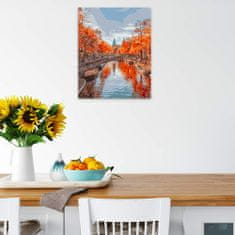 Malujsi Maľovanie podľa čísel - Farebný odraz oranžovej - 80x100 cm, plátno vypnuté na rám