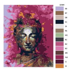Malujsi Maľovanie podľa čísel - V mieri Budha - 80x100 cm, plátno vypnuté na rám