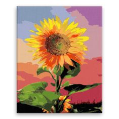 Malujsi Maľovanie podľa čísel - V žiari slnečnice - 80x100 cm, plátno vypnuté na rám