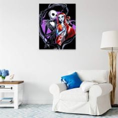 Malujsi Maľovanie podľa čísel - Jack a Sally - 80x100 cm, plátno vypnuté na rám