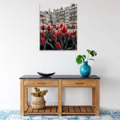 Malujsi Maľovanie podľa čísel - Tulipány v popredí - 80x100 cm, plátno vypnuté na rám