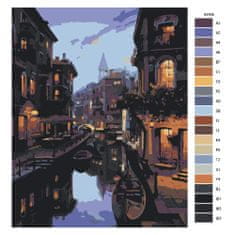 Malujsi Maľovanie podľa čísel - Večer v Benátkach - 80x100 cm, plátno vypnuté na rám