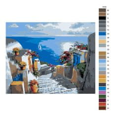 Malujsi Maľovanie podľa čísel - Schody k moru - 100x80 cm, plátno vypnuté na rám