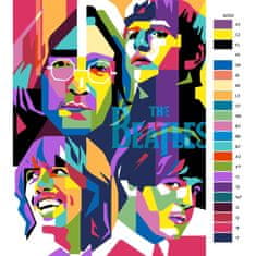 Maľovanie podľa čísel - The Beatles - 30x40 cm, bez dreveného rámu