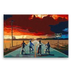 Malujsi Maľovanie podľa čísel - Stranger Things 02 - 120x80 cm, plátno vypnuté na rám