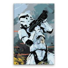 Malujsi Maľovanie podľa čísel - Stormtrooper - 80x120 cm, bez dreveného rámu