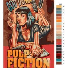 Malujsi Maľovanie podľa čísel - Pulp Fiction 03 - 80x120 cm, bez dreveného rámu