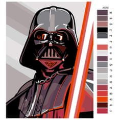 Malujsi Maľovanie podľa čísel - Vader - 60x80 cm, plátno vypnuté na rám