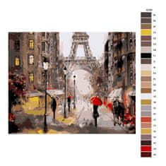 Malujsi Maľovanie podľa čísel - Ulice Paríža - 100x80 cm, plátno vypnuté na rám
