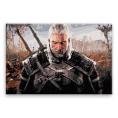 Malujsi Maľovanie podľa čísel - The Witcher 03 - 120x80 cm, bez dreveného rámu