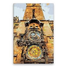 Malujsi Maľovanie podľa čísel - Pražský Orloj - 80x120 cm, bez dreveného rámu