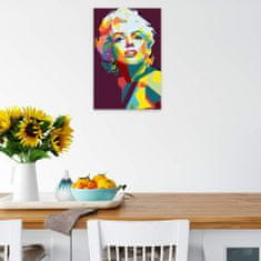 Malujsi Maľovanie podľa čísel - Marilyn Monroe 04 - 80x120 cm, bez dreveného rámu