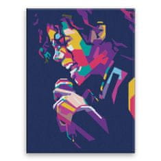 Malujsi Maľovanie podľa čísel - Michael Jackson 03 - 60x80 cm, bez dreveného rámu