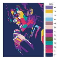 Malujsi Maľovanie podľa čísel - Michael Jackson 03 - 60x80 cm, bez dreveného rámu