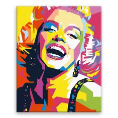 Malujsi Maľovanie podľa čísel - Marilyn Monroe 03 - 80x100 cm, bez dreveného rámu