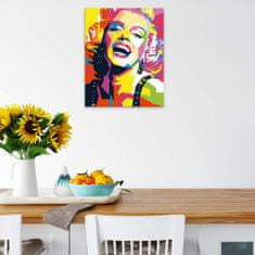 Malujsi Maľovanie podľa čísel - Marilyn Monroe 03 - 80x100 cm, bez dreveného rámu