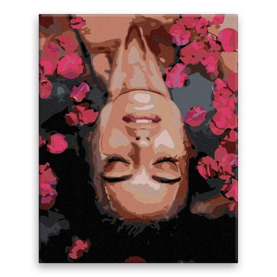 Malujsi Maľovanie podľa čísel - Kúpeľ v ružiach - 80x100 cm, plátno vypnuté na rám