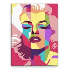 Malujsi Maľovanie podľa čísel - Marilyn Monroe 02 - 30x40 cm, bez dreveného rámu