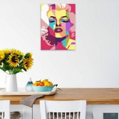 Malujsi Maľovanie podľa čísel - Marilyn Monroe 02 - 30x40 cm, bez dreveného rámu