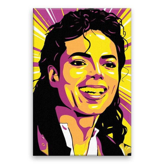 Malujsi Maľovanie podľa čísel - Michael Jackson 01 - 80x120 cm, plátno vypnuté na rám