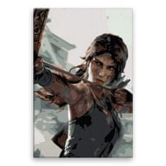 Malujsi Maľovanie podľa čísel - Lara Croft 01 - 80x120 cm, bez dreveného rámu