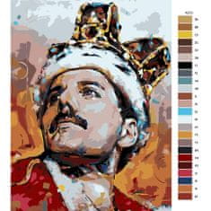 Malujsi Maľovanie podľa čísel - Freddie Mercury 02 - 60x80 cm, bez dreveného rámu