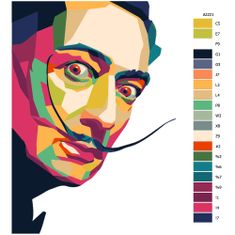 Malujsi Maľovanie podľa čísel - Dalí 01 - 30x40 cm, bez dreveného rámu