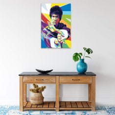 Malujsi Maľovanie podľa čísel - Bruce Lee 01 - 80x120 cm, bez dreveného rámu