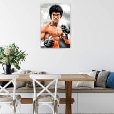 Malujsi Maľovanie podľa čísel - Bruce Lee 02 - 80x120 cm, bez dreveného rámu